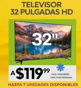 TELEVISOR 32 PULGADAS HD