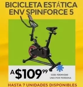 uno - BICICLETA ESTÁTICA ENV SPINFORCE 5