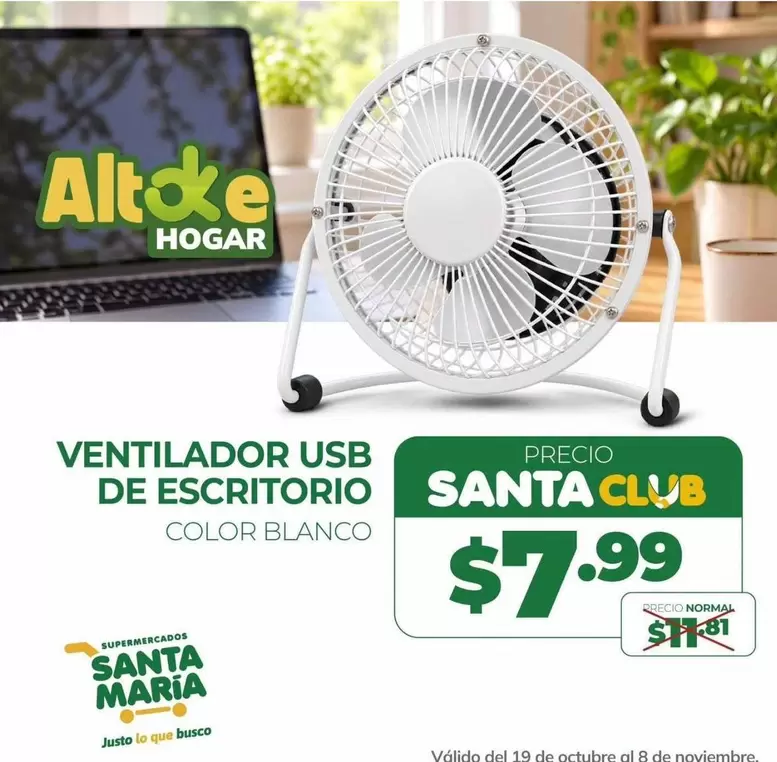 María - Ventilador de Escritorio