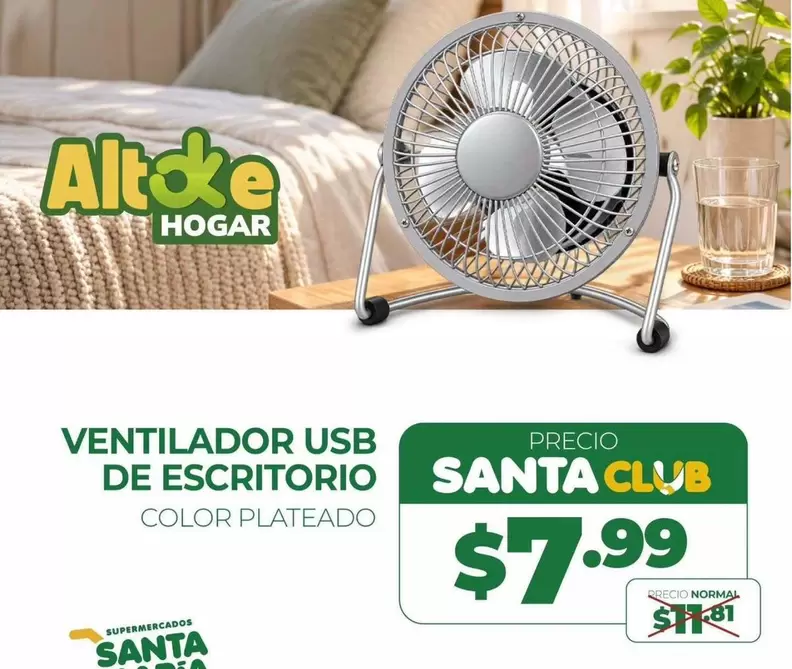 VENTILADOR USB DE ESCRITORIO