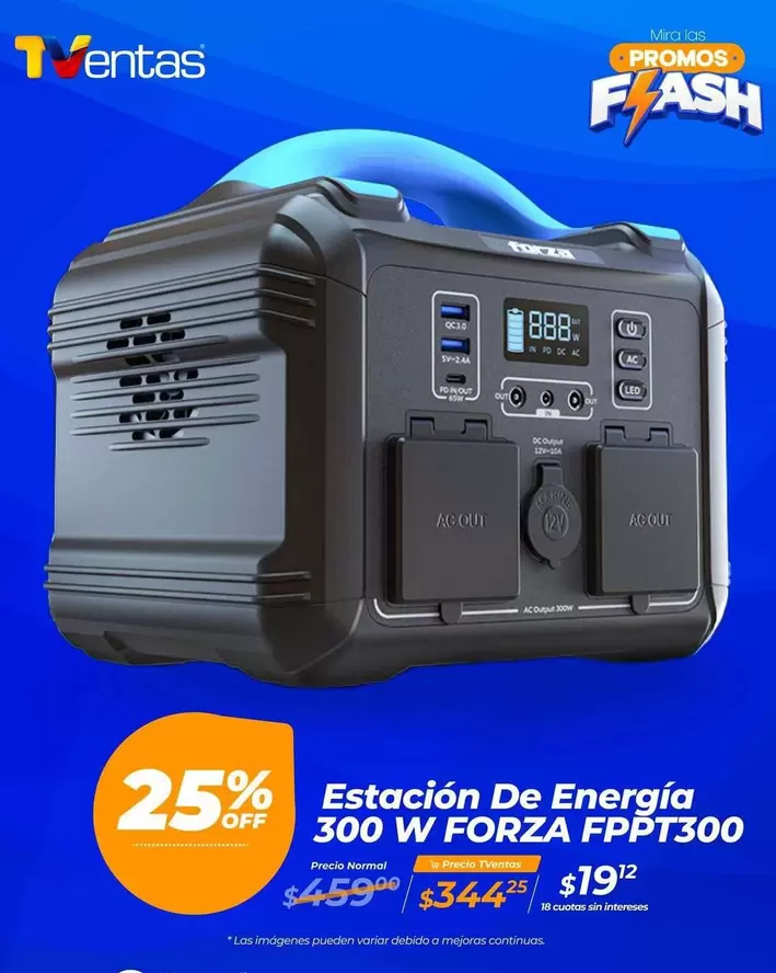 Imágenes - Estación De Energía 300 W FORZA FPPT300