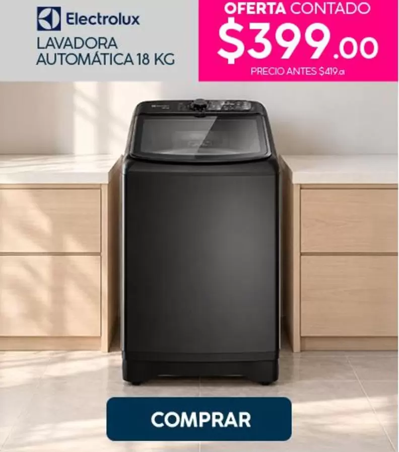 LAVADORA AUTOMÁTICA 18 KG