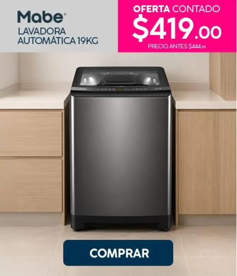 LAVADORA AUTOMÁTICA 19KG