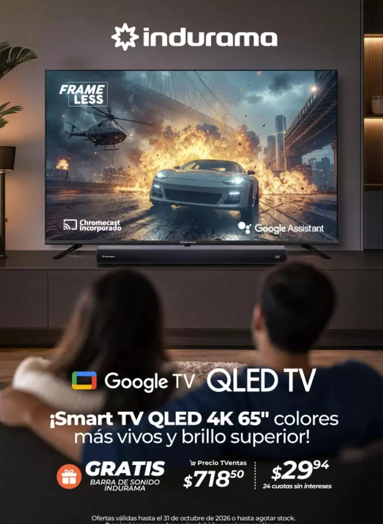 Indurama - Smart TV QLED 4K 65"