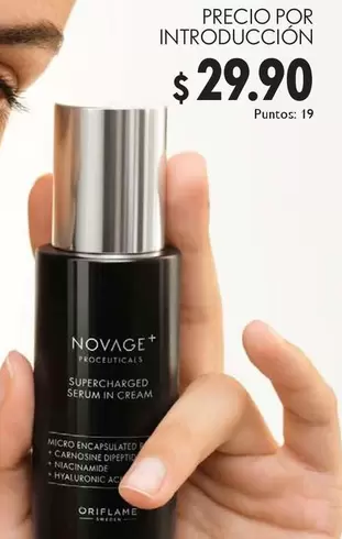 Oriflame - NOVAGE+ SUPERCHARGED SERUM IN CREAM
