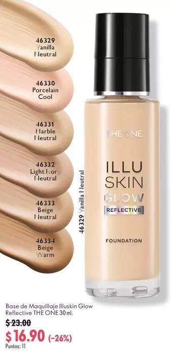 cool - Base de Maquillaje Ruskin Glow Reflective THE ONE 30ml