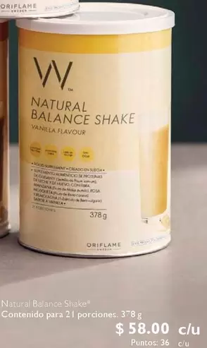 Oriflame - Natural Balance Shake