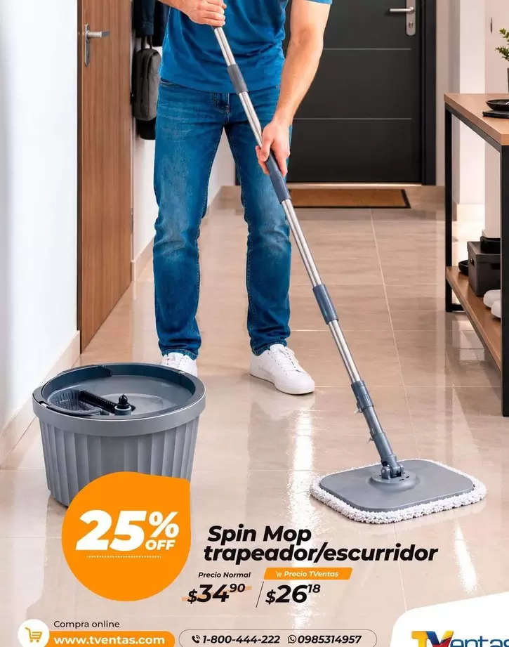 Spin Mop trapeador/escurridor