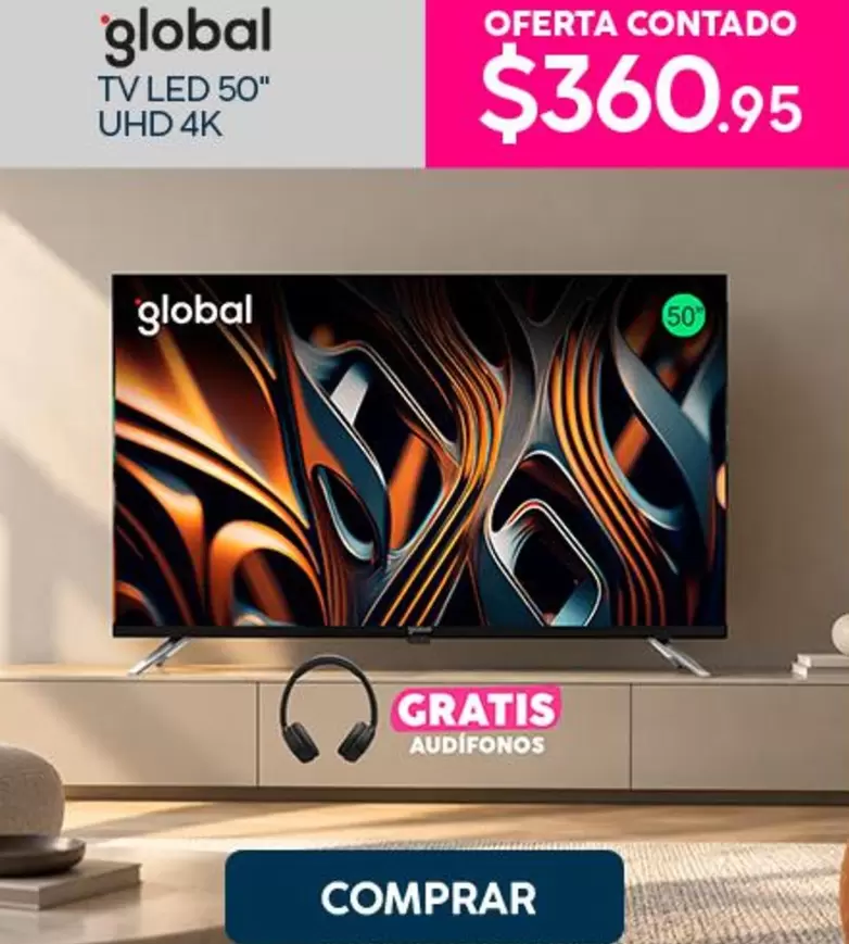 TV LED 50" UHD 4K
