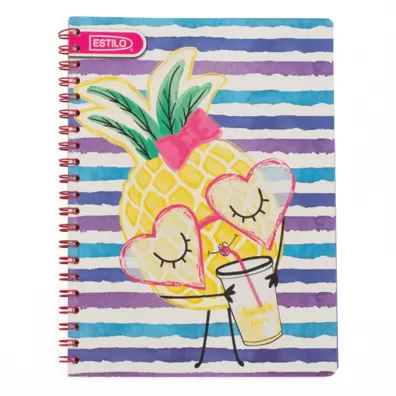 Cuaderno Espiral Universitario Estilo Surtidos 4 Líneas 100 Hojas