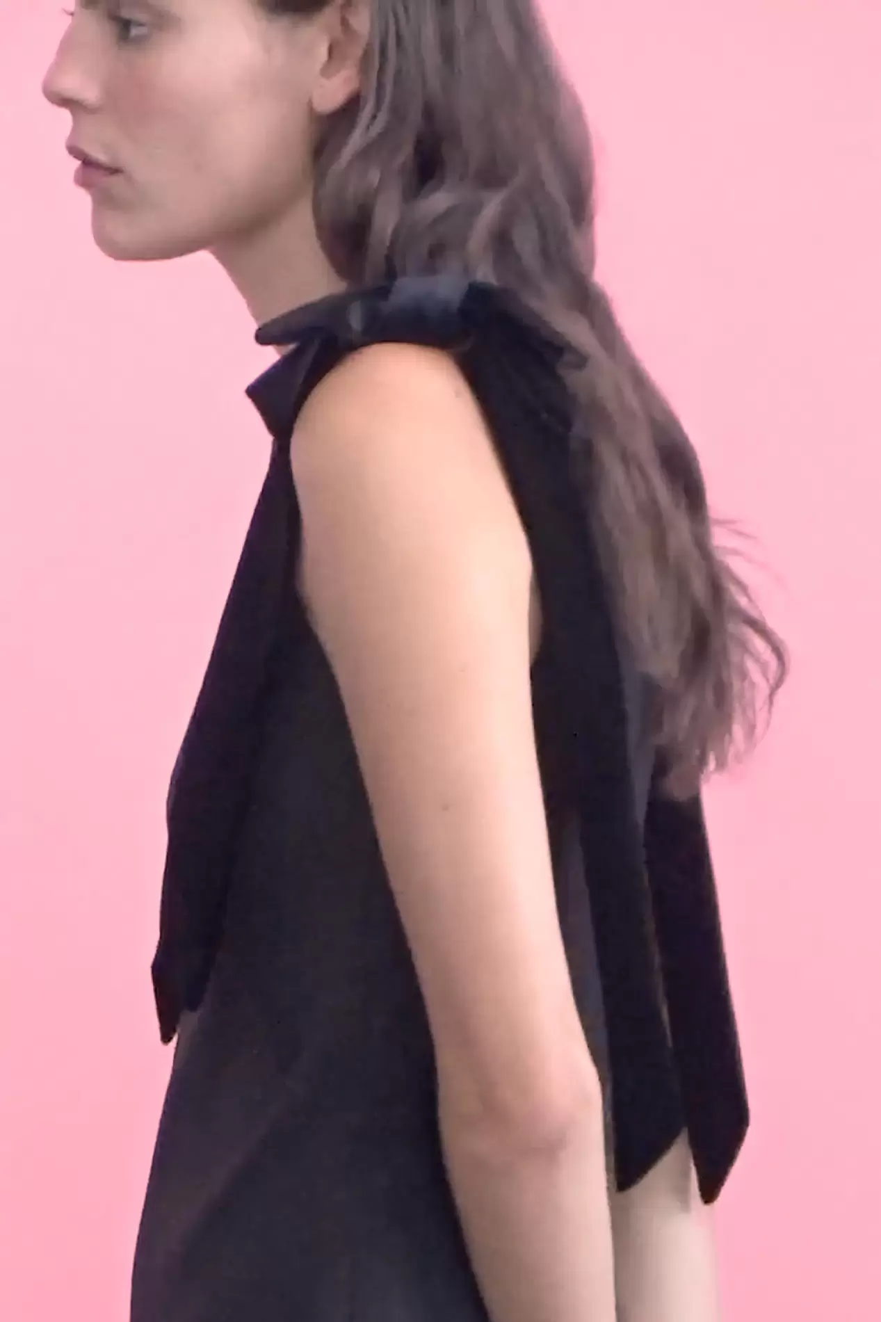 VESTIDO LAZOS TERCIOPELO
