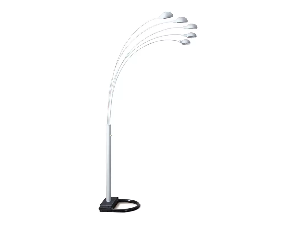 Lampara Pie 5 Luces Blanca