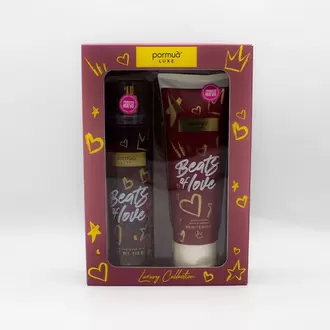 SET BEATS OF LOVE HYDRATING BODY MIST + BODY LOTION