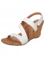 Sandallias Silvie con taco tipo cuña para mujer