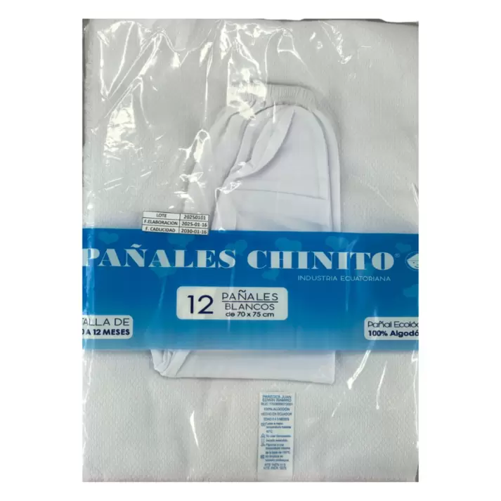 Pañales de tela x12