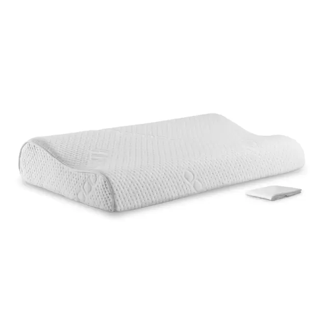 Kit Almohada Cervical Memory Foam con Protector Impermeable