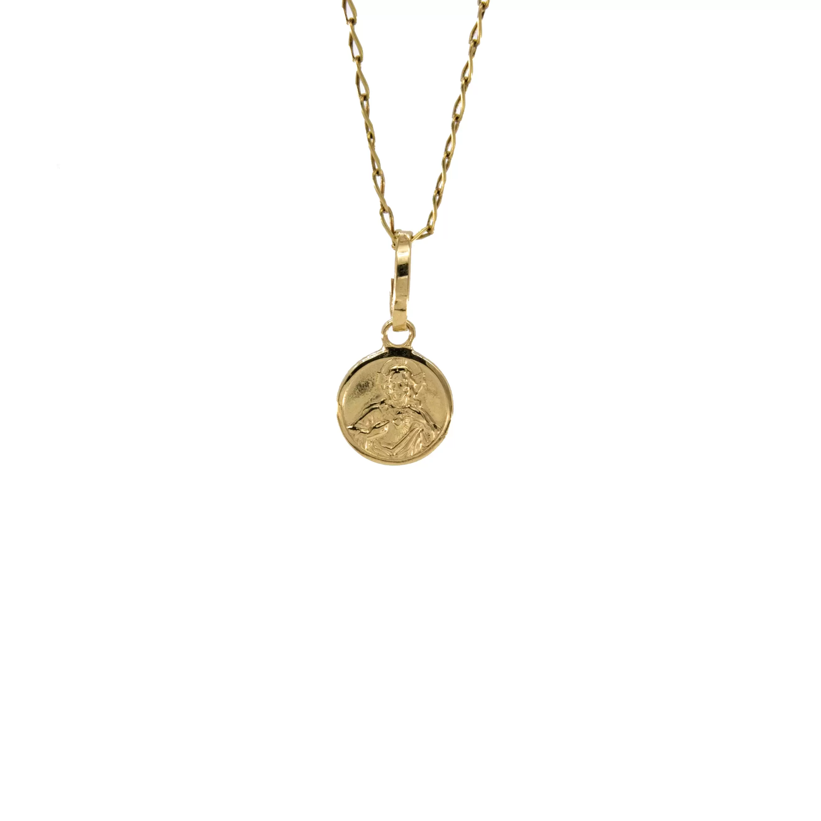 DIJE REDONDO RELIGIOSO 18K