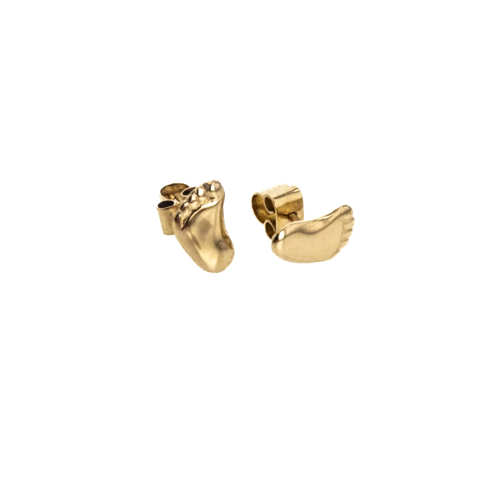 ARETES TOPOS PIECITOS 18K