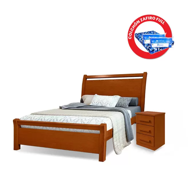 Combo Dormitorio Reali Baiao Zafiro | Bi Color