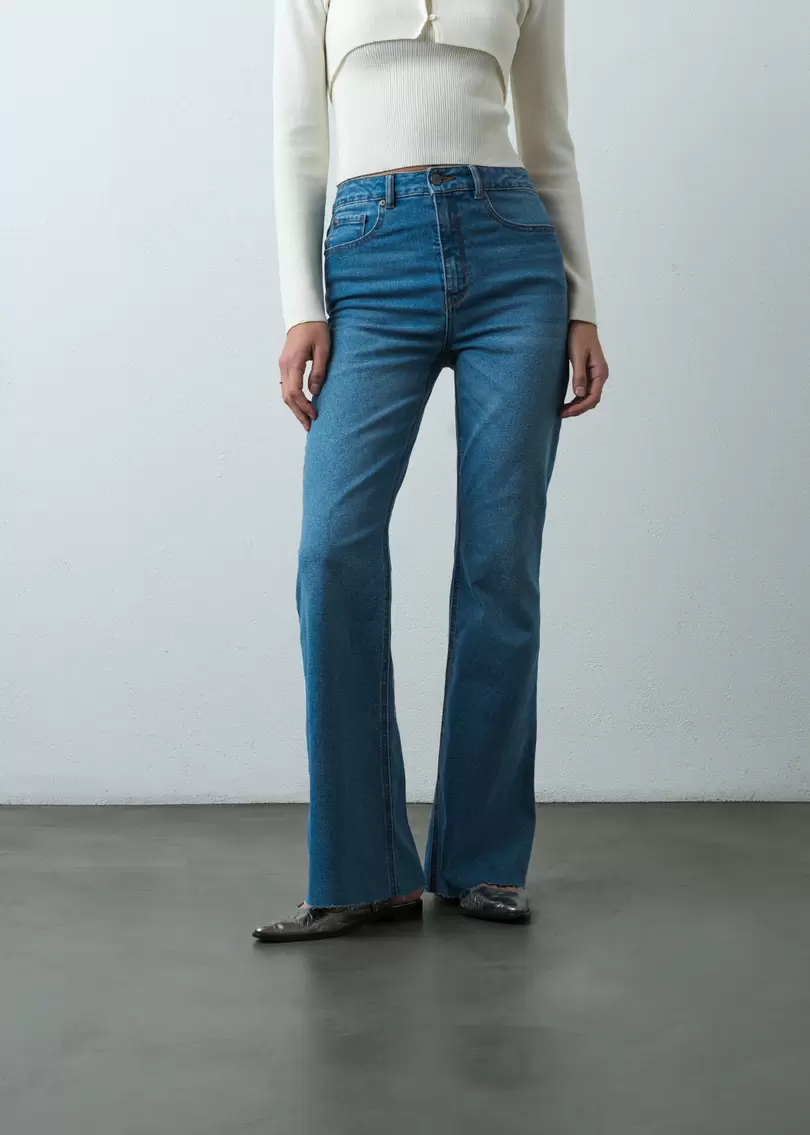 Jean Flare tiro alto