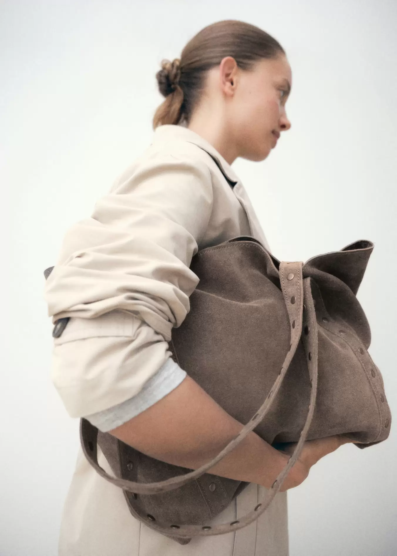 Bolso tote serraje