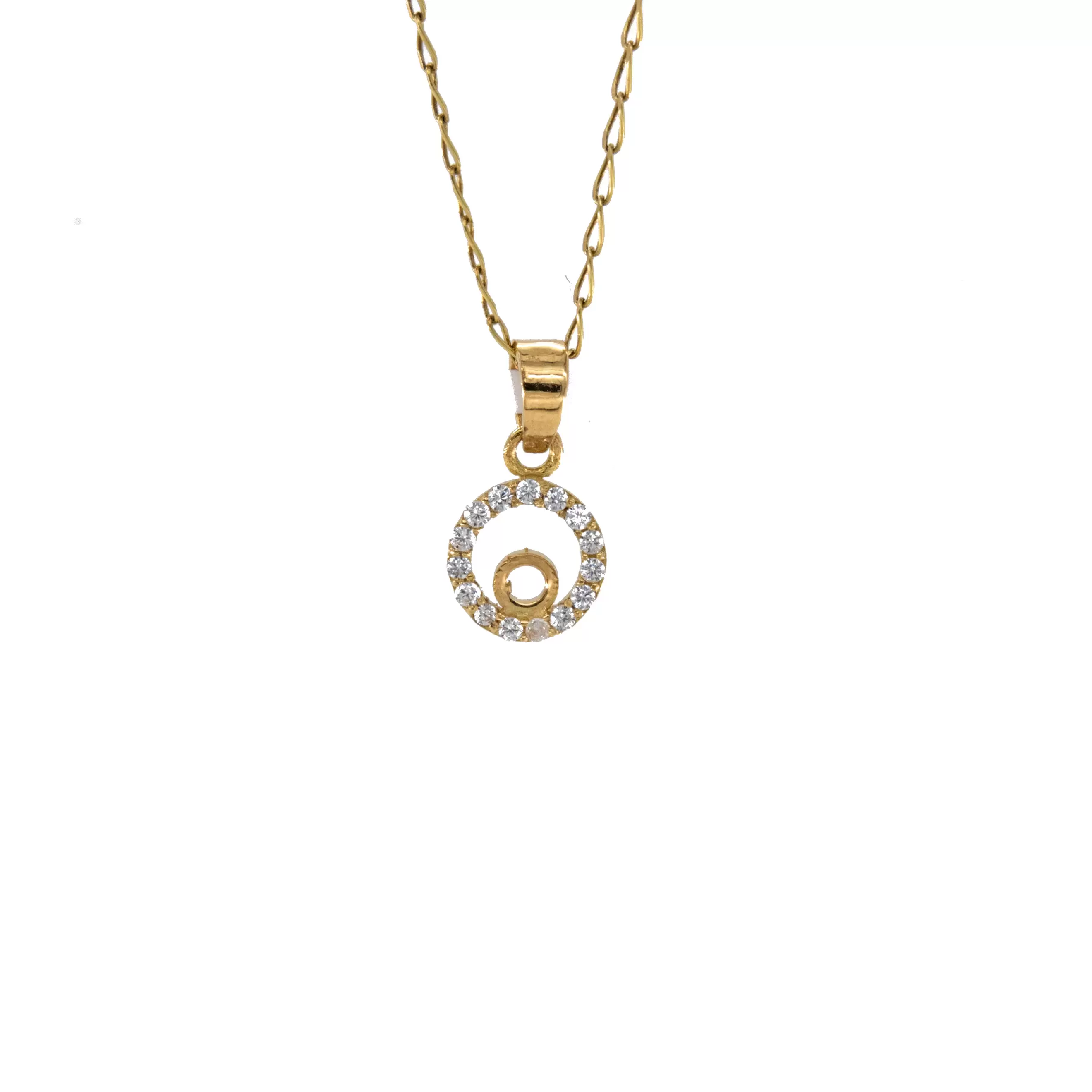 DIJE CON ZIRCONES 18K