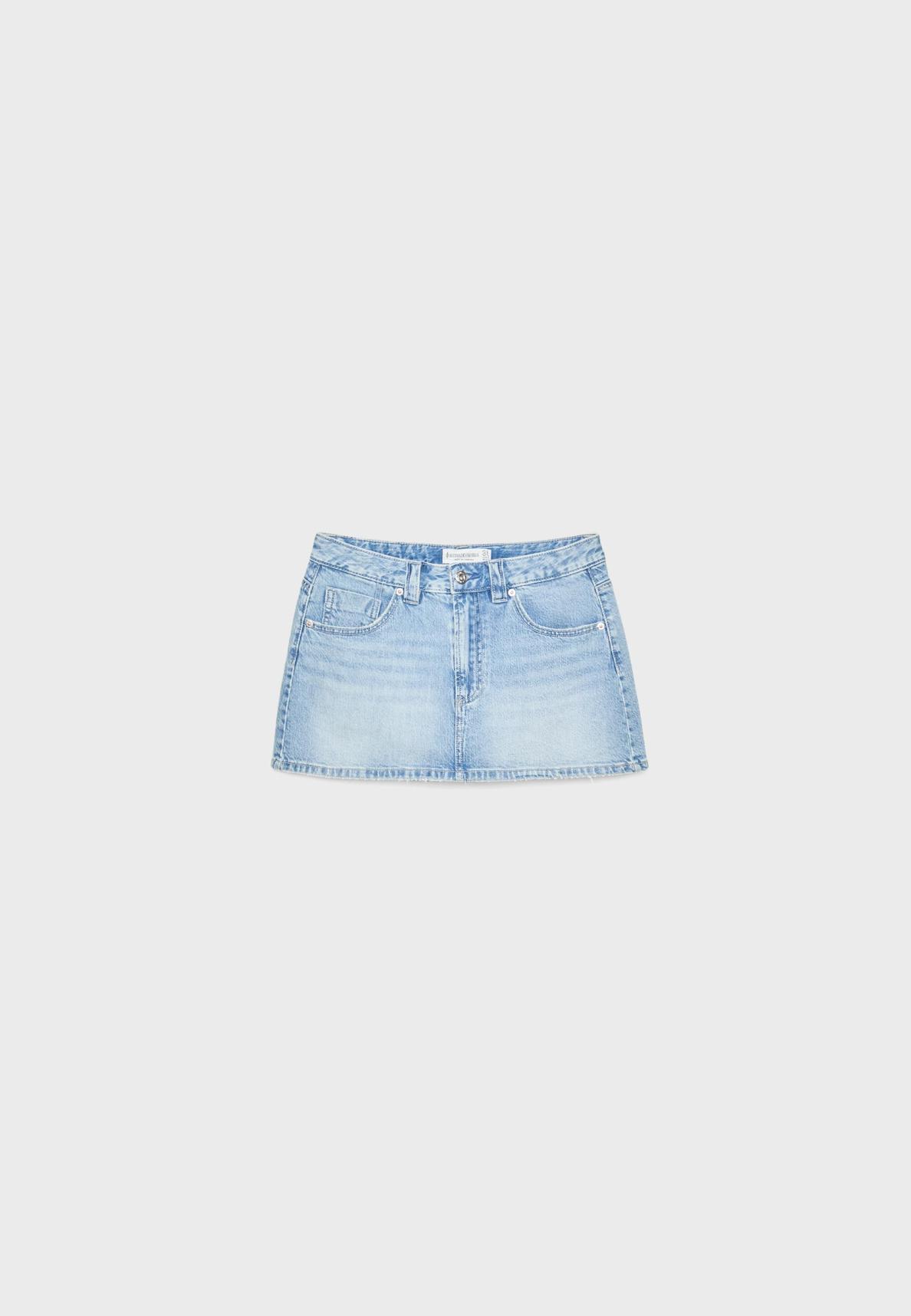 D62 Falda pantalón denim