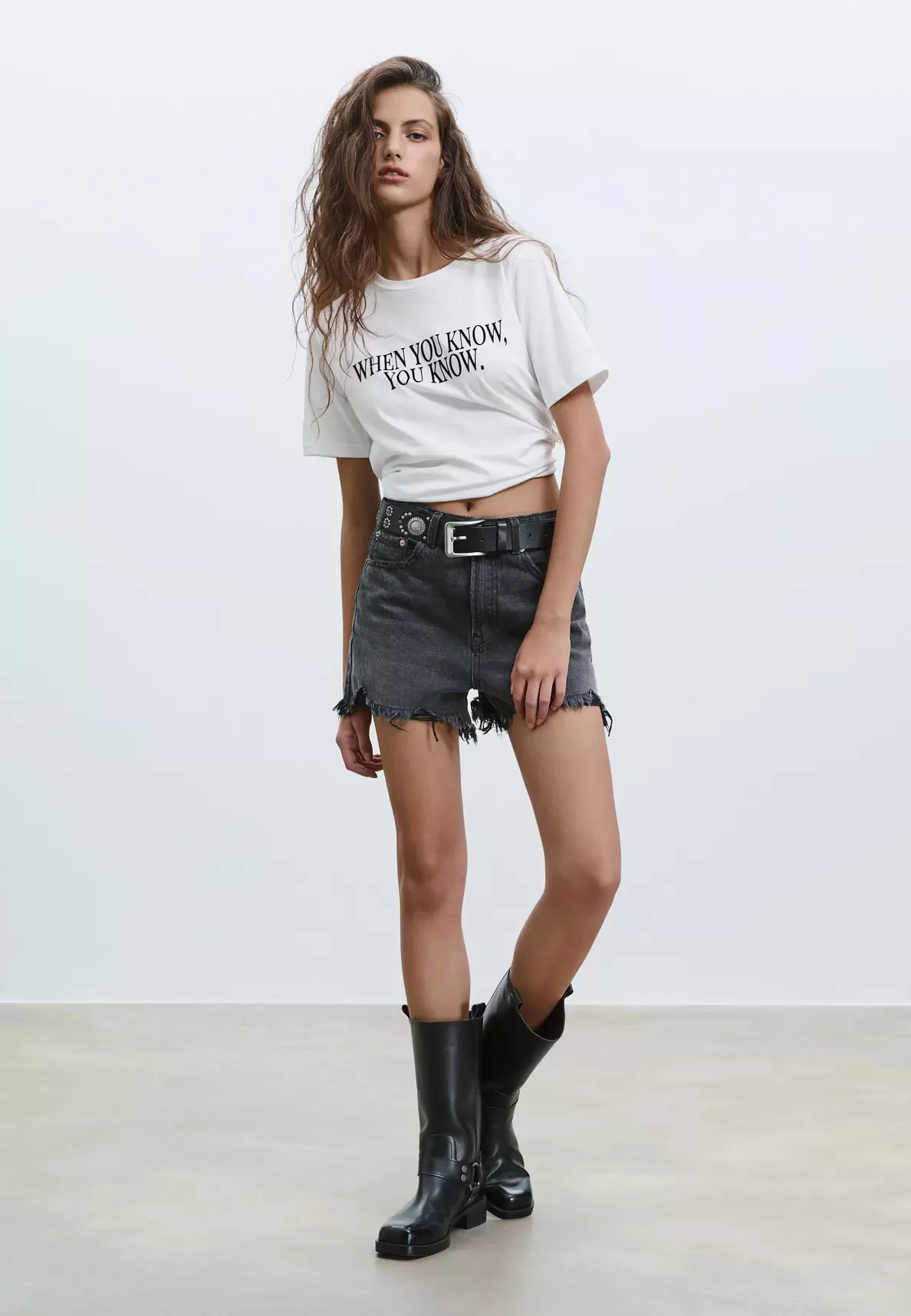 Camiseta estampado texto