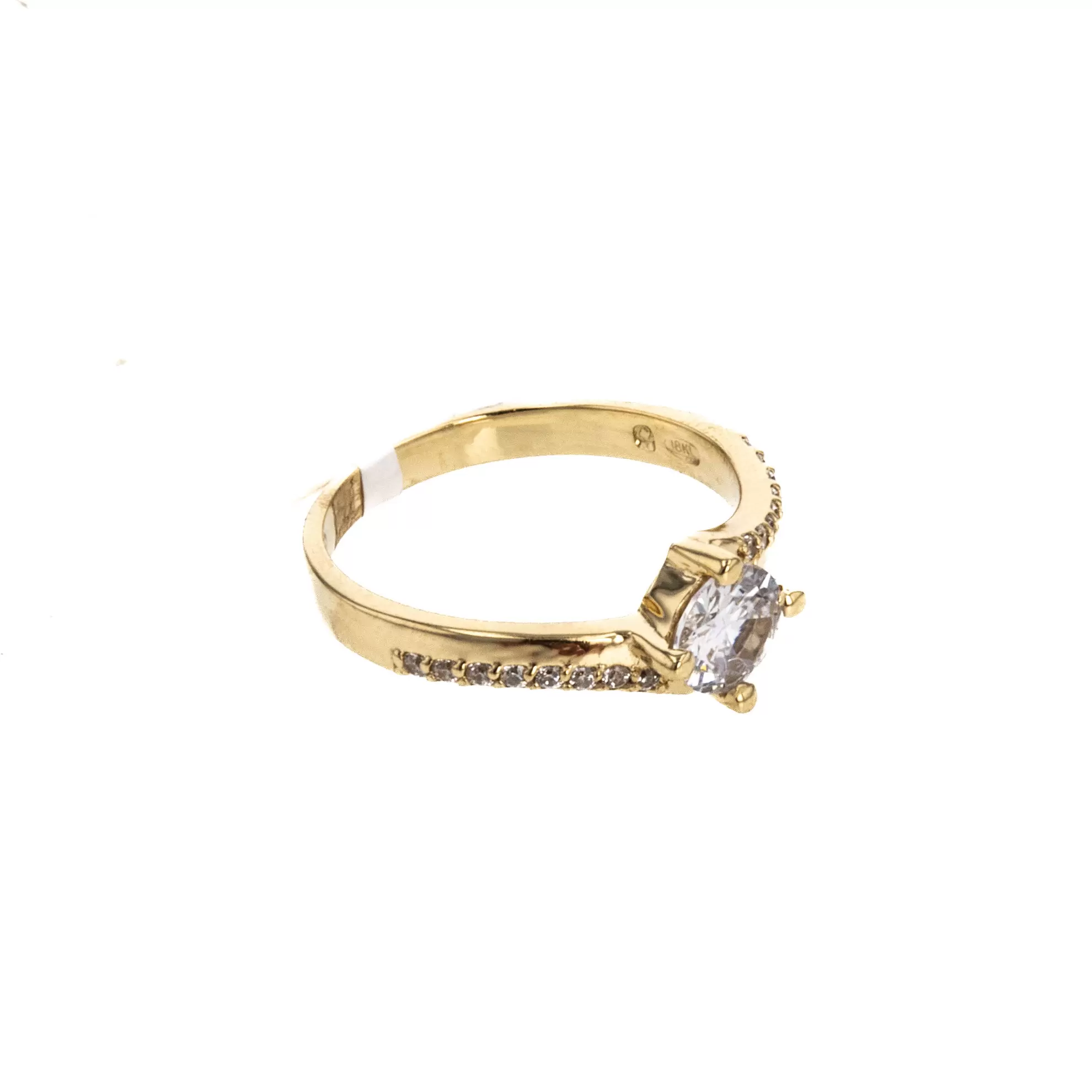 ANILLO DE COMPROMISO CON ZIRCONES 18K