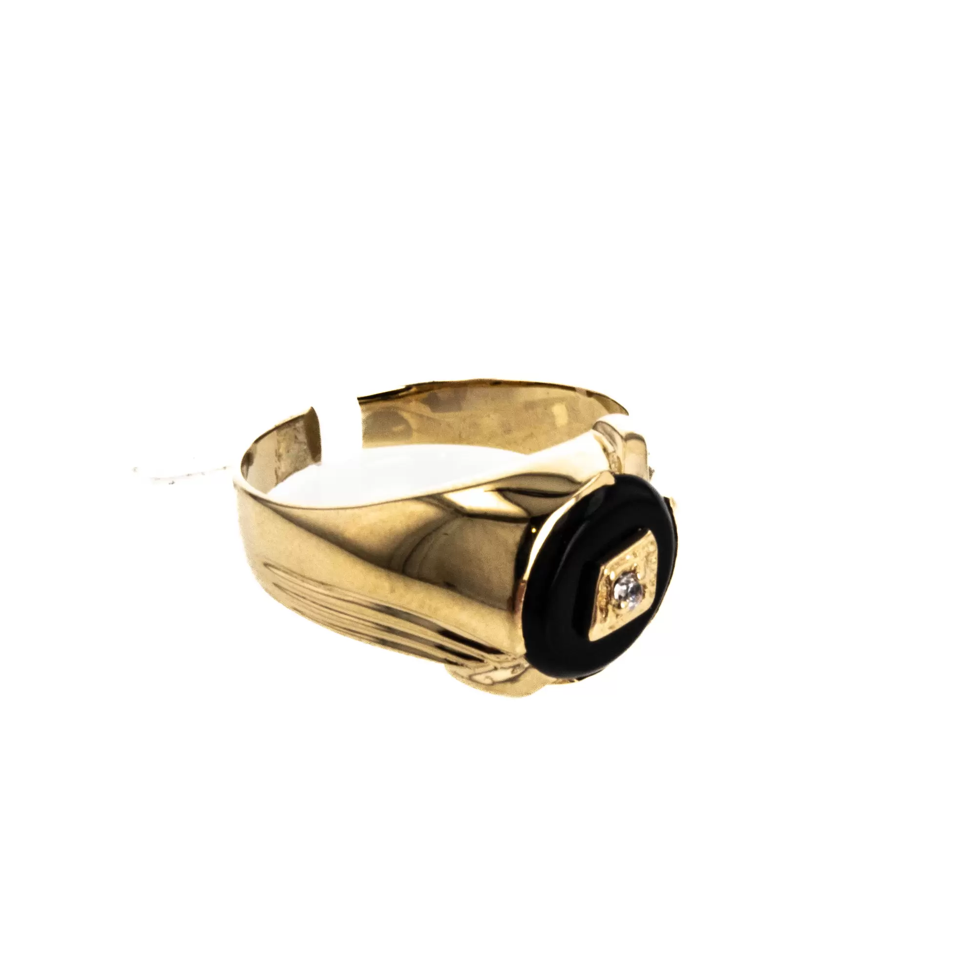 ANILLO PIEDRA NEGRA 18K