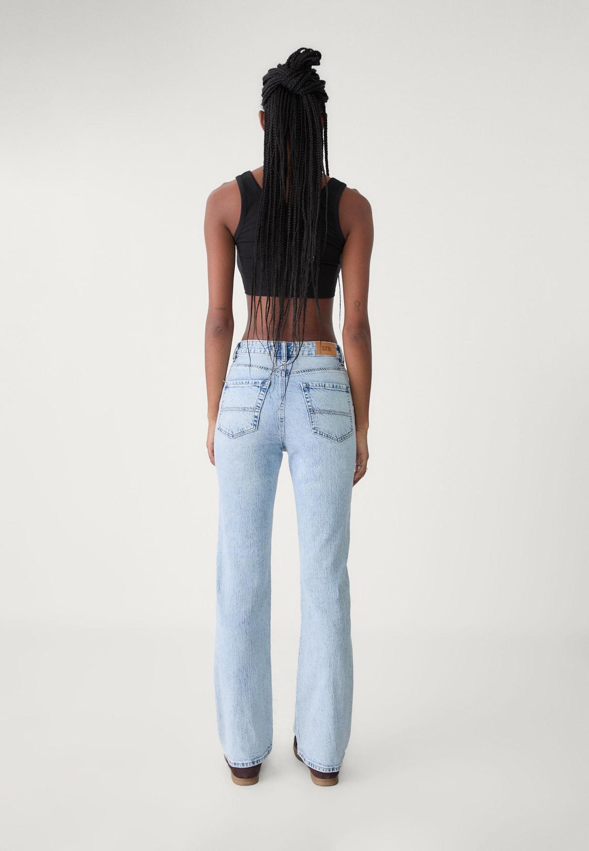 Jeans straight high waist comfort