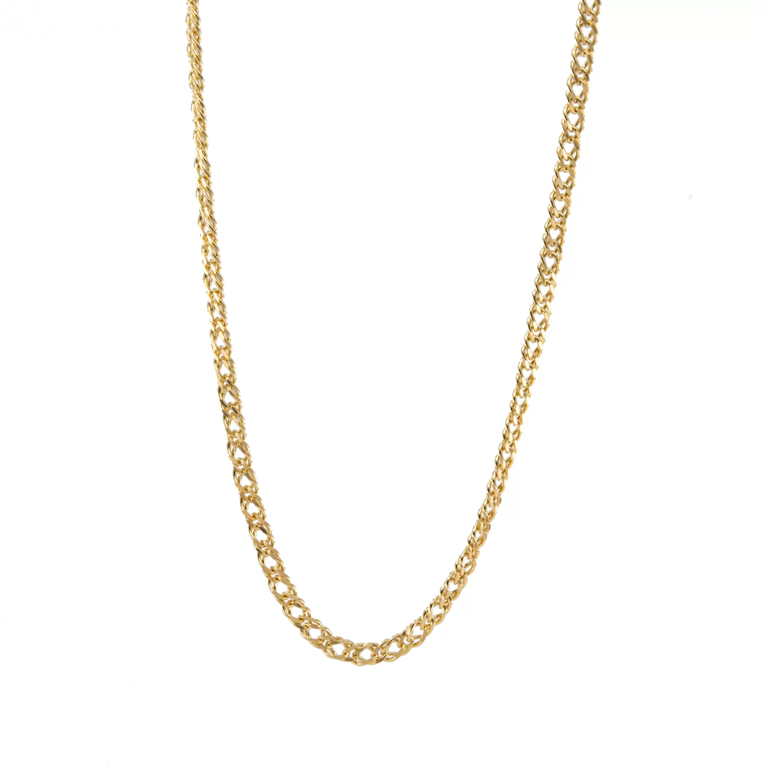 CADENA DOBLE CORVINA 18K