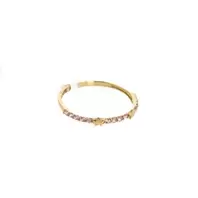 ANILLO CON ZIRCONES 18K