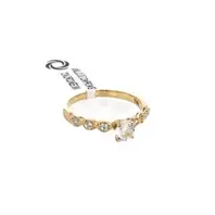 ANILLO DE COMPROMISO CON ZIRCONES 18K