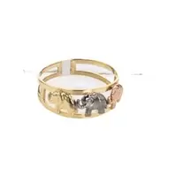 ANILLO ELEFANTE 3 COLORES 18K