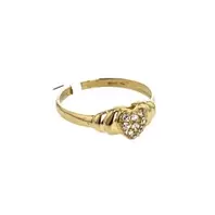 ANILLO CORAZON CON ZIRCONES 18K