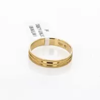 ANILLO DE MATRIMONIO SATINADO 18K