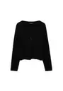 Chaqueta punto rib botones
