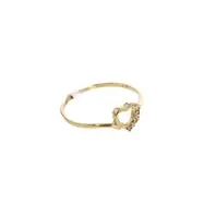 ANILLO CORAZON CON ZIRCONES 18K