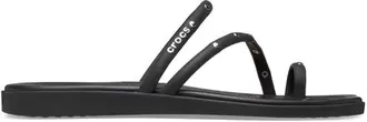 Miami Studded Toe Loop Sandal Black