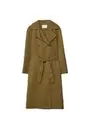 Trench fluido largo oversize