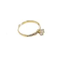 ANILLO DE COMPROMISO CON ZIRCONES 18K