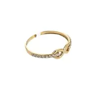 ANILLO INFINITO CON ZIRCONES 18K