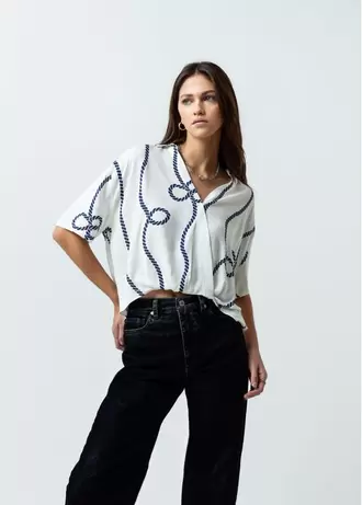 Camisa manga corta estampada