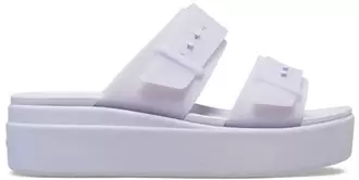 Brooklyn BuckleFrostedLowWedge Purple Moon