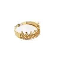 ANILLO CORONA CON ZIRCONES 18K