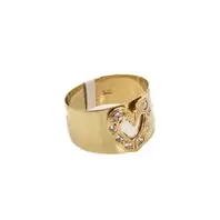 ANILLO CORAZON CON ZIRCONES 18K