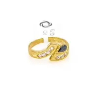 ANILLO PIEDRA AZUL 18K