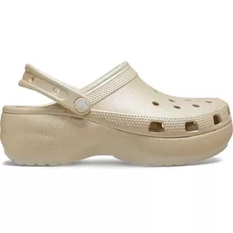Classic Platform Glitter Clog W Champagne