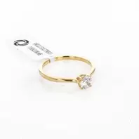 ANILLO SOLITARIO CORAZON 18K